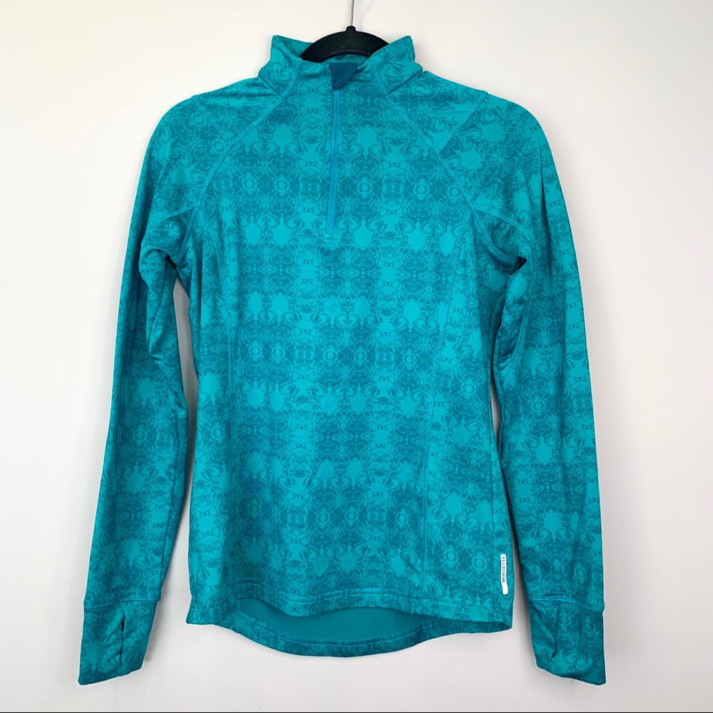 MONDETTA Turquoise Long Sleeve Athletic Top S
